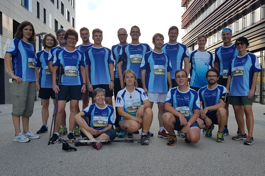 Team TQG für Flugfeld Firmenlauf 2018